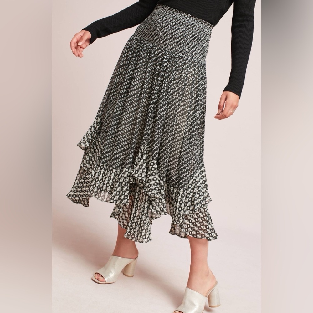 Anthropologie | Akemi + Kin Theola Smocked Waist Maxi Skirt M - Picture 2 of 9